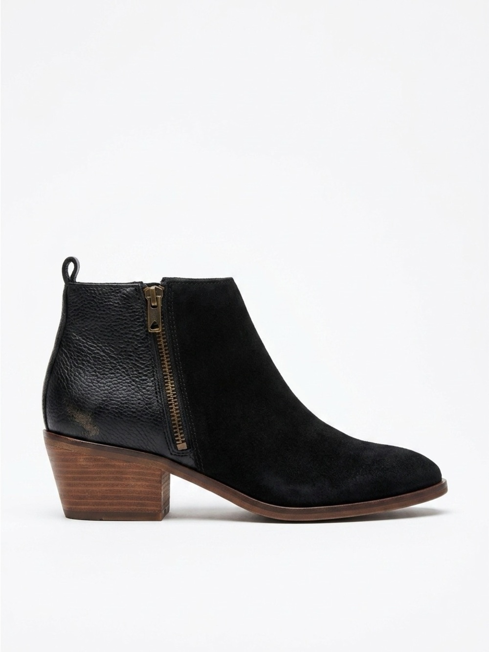 Madewell 1937 Winston Black Leather Ankle Boot RIGHT 8 Single Shoe
